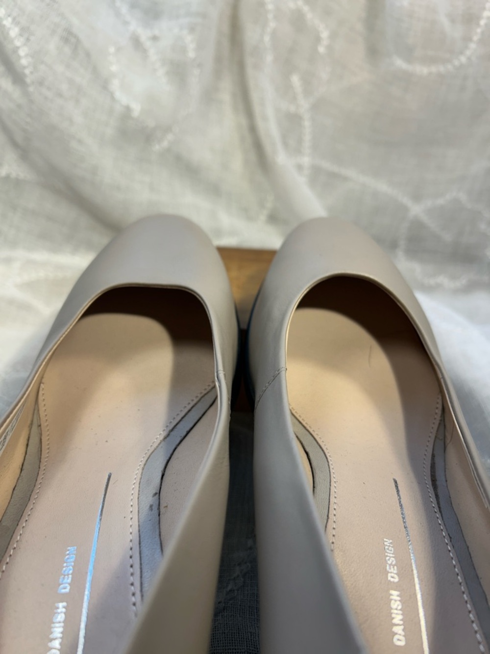 NWOT Ecco wedge leather classic elegant shoes stamped 8-8.5 - Picture 14 of 16